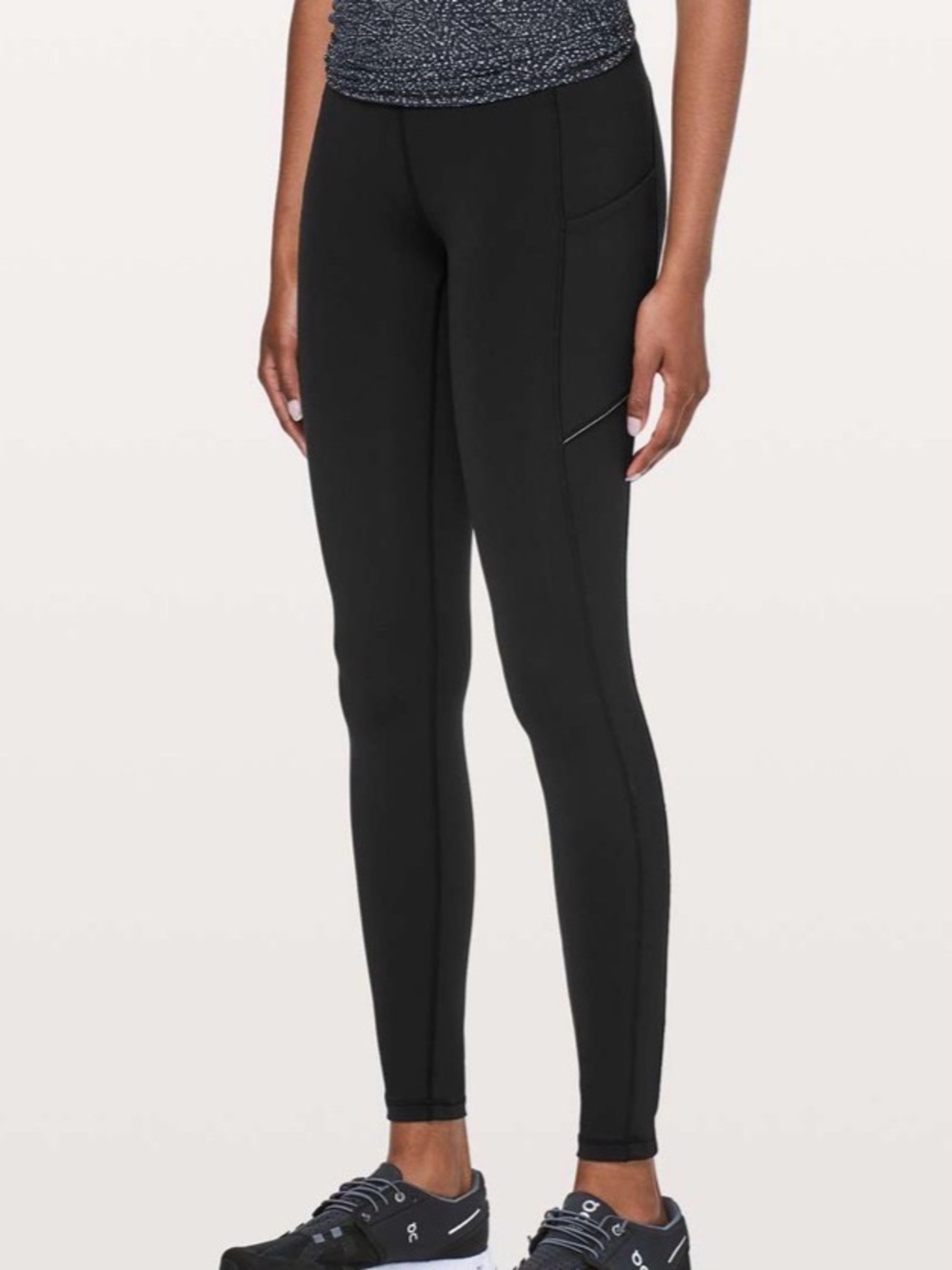 Lululemon Speed Up Tight 28" Full On Luxtreme Black Leggings Women's Size 6
